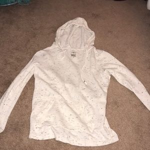 White and black hoodie